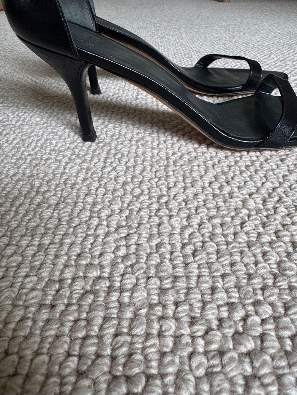 Stuart Weitzman Nudist Sandal in Black - Picture 4 of 5